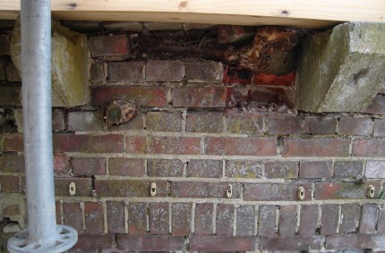 Restauratie oude muur